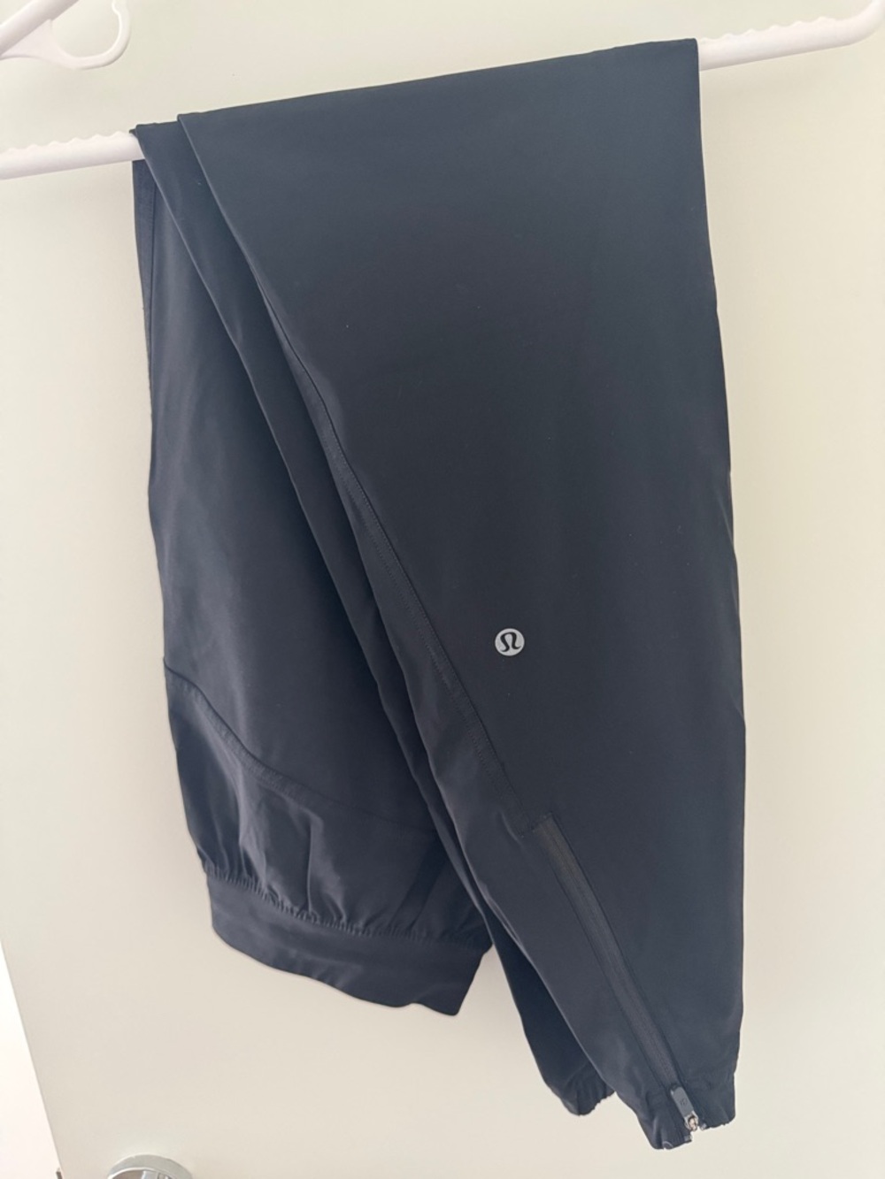 lululemon athletica Black Track Joggers with Zipper Ankles